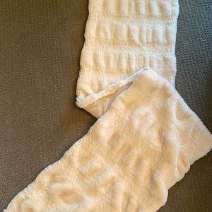 Anthropologie Faux Fur table runner